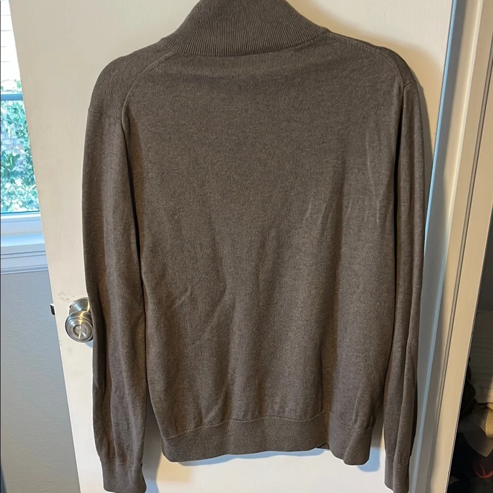 J. Crew Men's Brown Quarter Zip Sweater